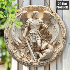 1PCS 2D Flat Home Decor Wooden Disc Angel Sub Series Holy Angel Redemption