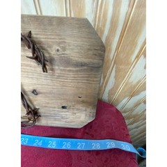 Vtg Unique Skutts 4 Point Barbed Wire Wood “Texas” Wall Hanging Rustic Decor