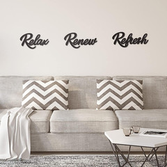 3 Pieces Bathroom Decor Black Wooden Bath Room Sign Bathroom Wall Art Farmhouse