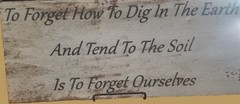 Rustic/Primitive Metal Tile Sign Plaque /Country Farmhouse/ Garden Shed / Edging