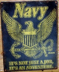 USN U.S. Navy Vintage Retro Military Metal Signs – FOUR Styles – 11.5 X 14.5