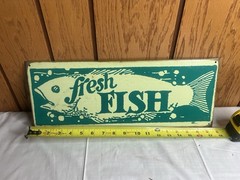 Metal Sign Tin Signs Fishing Vintage Style Sign Metal Signs Retro Tin Signs 18×6