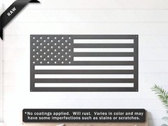 American Flag Metal Sign | Patriotic Wall Art