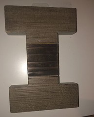 8” Distressed Wood Letter I