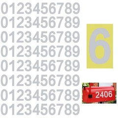 Reflective Mailbox Numbers Sticker for Outside，8 Sets 0-9 Self Adhesive Water…