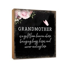 Modern Family Wooden Table Top and Shelves Home Decor 6″ Grandmother Is A Gift