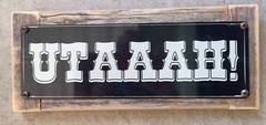 Utah UTAAAH! UT Moab Green River Mountain Bike Vintage Style Sign Home Decor