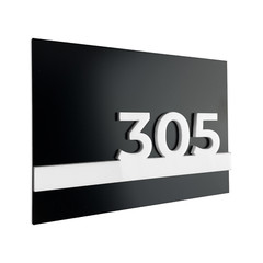 Black Suite Room Sign – Apartment Signage – Custom Numbers – Hotel Door Signs
