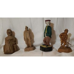 Lot Of 4 Wood Carvings