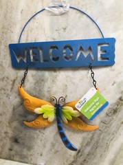 Garden Collection Metal Butterfly WELCOME Sign 11″ x 9″