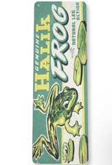 Halik Frog Fishing Tin Sign Perfect Bait Bass Pike Gar Metal Advertisement