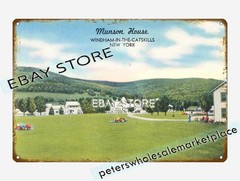 1930-45 Munson House, Windham-in-the-Catskills, New York tin sign wall ornaments