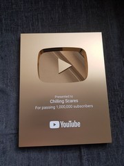 YouTube Play Button Silver Gold Personalised Custom Award Wall Plaque