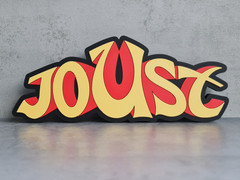 Joust Logo / Sign 3D Printed Wall Decor