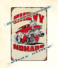 1960s NOMADS hot rod greaser classic cars metal tin sign accessories the home