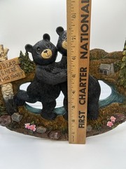 An Old Bear Lives Here With His Honey Funny Black Bear Mountains Wall Decor