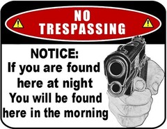 2 QTY: No Trespassing – Notice: If You Are Found Here… 11.5 x 9 Laminated Sign