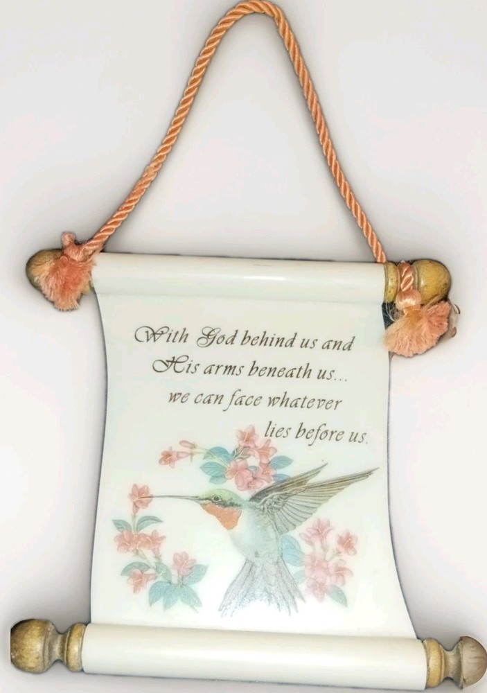 INSPIRATIONAL HOME DECOR HUMMINGBIRD PLAQUE WALL HANGING 7″x 7″