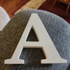 MPI 5” Classic Letter White A Craft Projects DIY Home Decor Wall Art