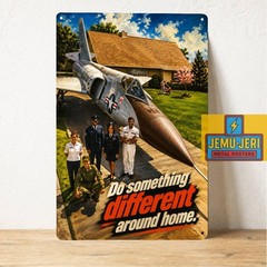 Do Something Different US Air Force Jet Metal Poster Tin Sign 20x30cm