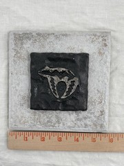 Southwestern Thunderbird Wall Plaque Stone Hanging Tile Folk Art Tribal Decor 6″