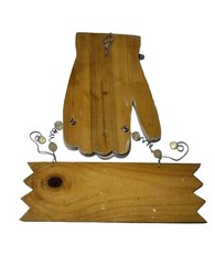 Handmade Sunflower Wood Welcome Friends Sign Vtg Beaded Hanging Hands Bumblebee