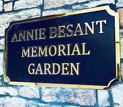 Customized memorial heavy brass metal outdoor plaque – Garden memorial plaque