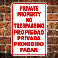Spanish Aviso Warning 24 Hour Video Security Camera Metal Signor Decal