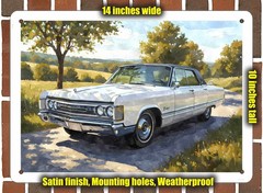 Metal Sign – 1967 Chrysler Imperial Watercolor – 14×10