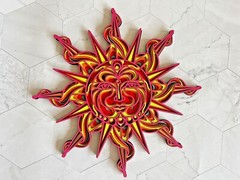 Sun mandala Wooden Wall art 3D picture Unique Gift 🎁Birthday present