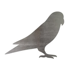 Love Bird Steel Cutout Shape, Raw Metal Wall Art and Craft Supply