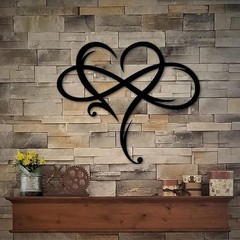 Infinity Heart Wall Decor Unique Infinity Heart Metal Art Wall Decor Love Sign