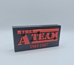 1980’s TV Show The A-Team Sign Signage Desktop Art