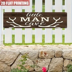 Metal Wall Sign “Little for Man Cave” 15.75″X3.94″ Iron Plaque