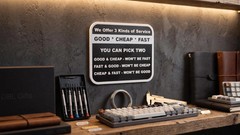 Good Cheap or Fast Sign | Funny Shop Signs | Business Owner Gifts | Gift for Ser