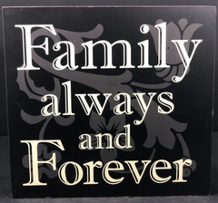 Themed Wall Signs Home Decoration Wooden Black White GC Year 2012 10″x9.5″x2.5″