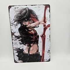 Pinup Anime Girl Metal Tin Sign Wall Posters 8×12