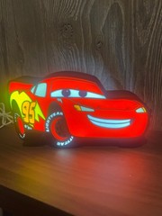 Lightning McQueen LED Sign – 5V Dimmable Light – Kids Room Night Light 9 x 5