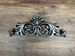 Fleurs Wall Topper Pediment, Over Door Wall Decor Fleur de Royal King Queen FDL