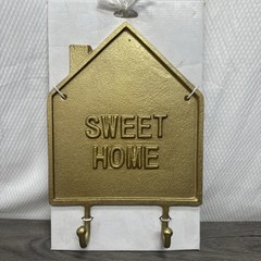 Sweet Home Gold Tone Metal Wall Decor 9.5” X 8.25 “