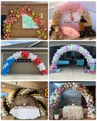 21ft Balloon Arch Stand Kit, Free Combination in Width and Height (e.g. 10ft …