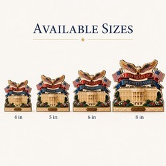 America 250th Anniversary Wooden Block Decoration, 1776-2026 Patriotic