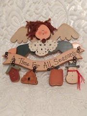 Wooden Angel Plaque A Time For All Seasons Home Wall Art tblfw1
