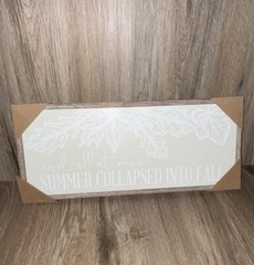fall wall plaque 9in x21 In
