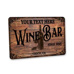 Custom Wine Bar Sign Wine Bar Decor Wine Cellar Art Winery Vineyard 108122002179
