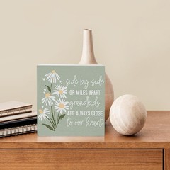 2D Bohemian Daisy Wooden Sign Tabletop Decorative Plaque Shelf Desk Room Decor