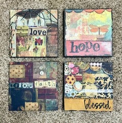 Kelly Rae Roberts Collection – Set of 4 Placques