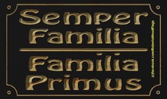 Always Family-Family First Engraved Wood Sign 7.25x12x.75 Inch