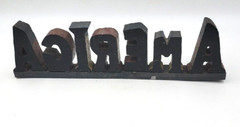 Americana Patriotic AMERICA WOOD WORD SIGN Shelf Sitter Red White Blue