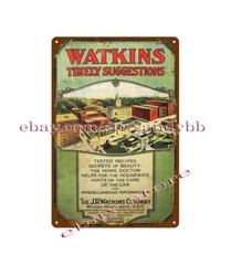 1920s Watkins Drug Store timely suggestions Beauty Supplies Remedies metal tin
